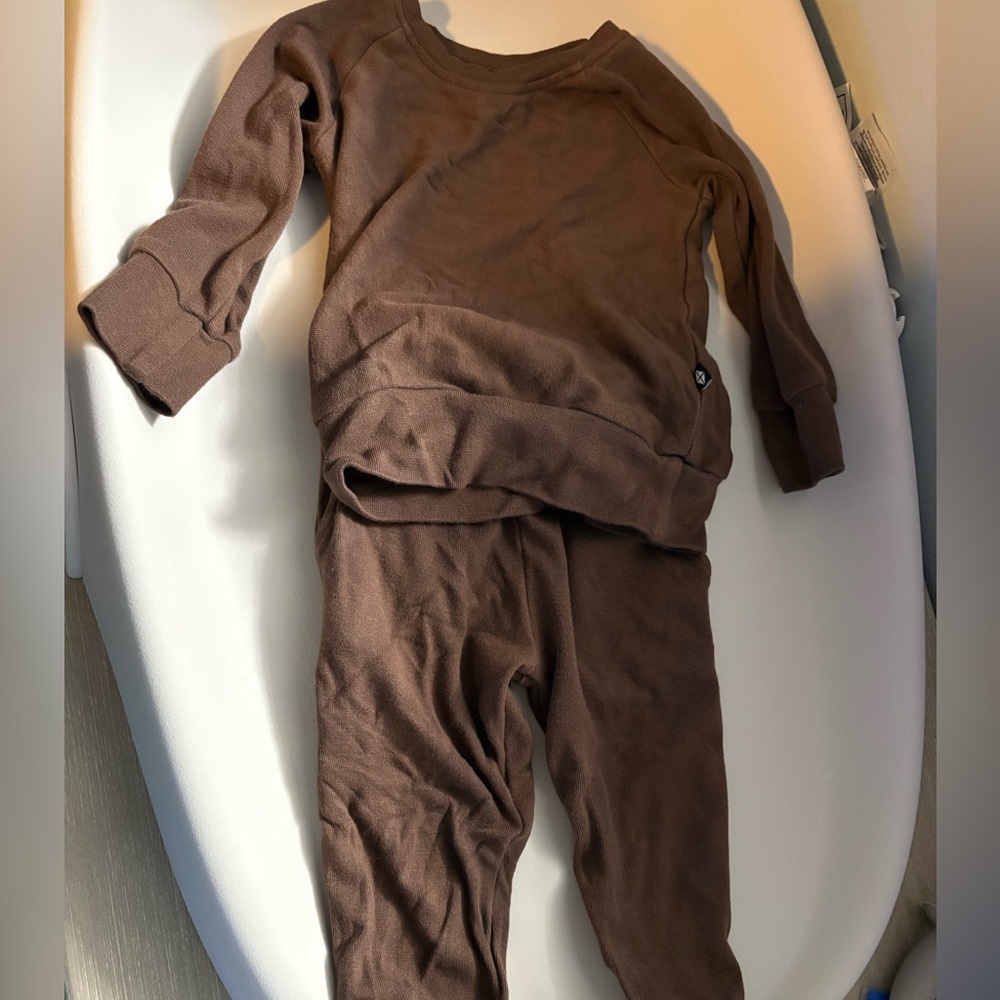 Kyte BABY Brown bamboo jogger set